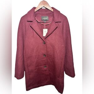 Banana Republic Men's Burgundy Pea Coat M New